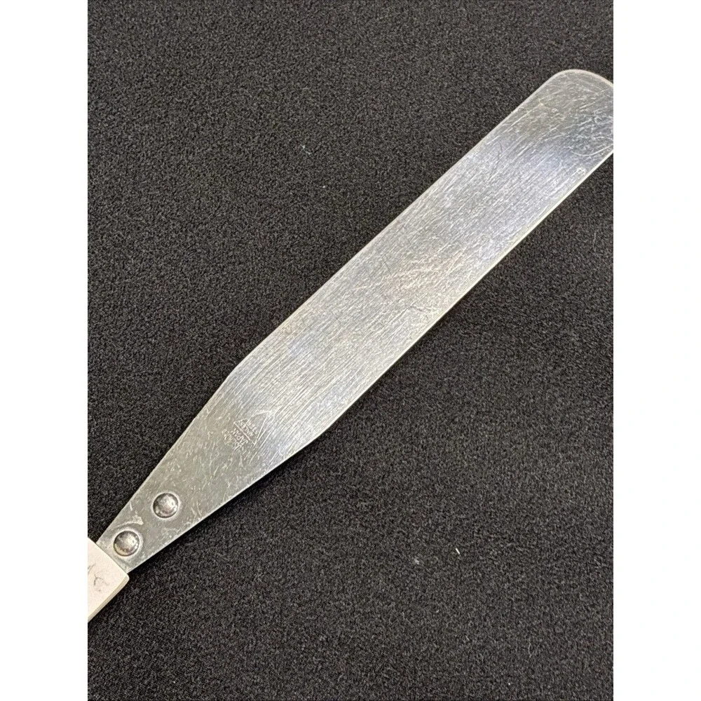 Vintage Peach Floral Icing Spreader Spatula Stainless Steel Household Japan MCM